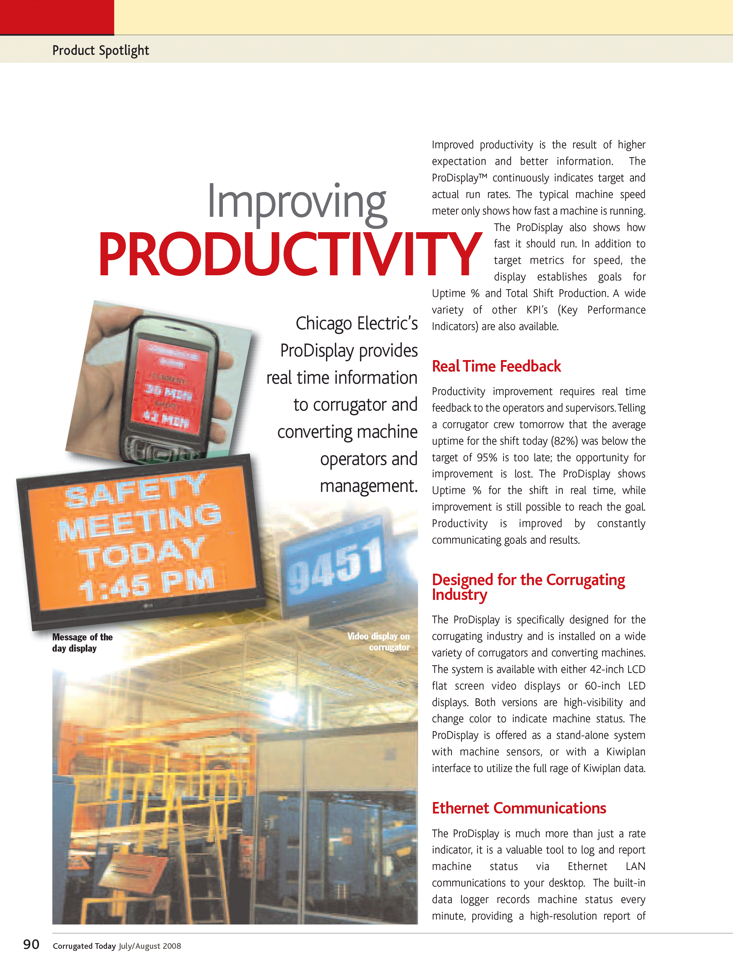 ProDisplay Highlighted in Corrugated Today Magazine 